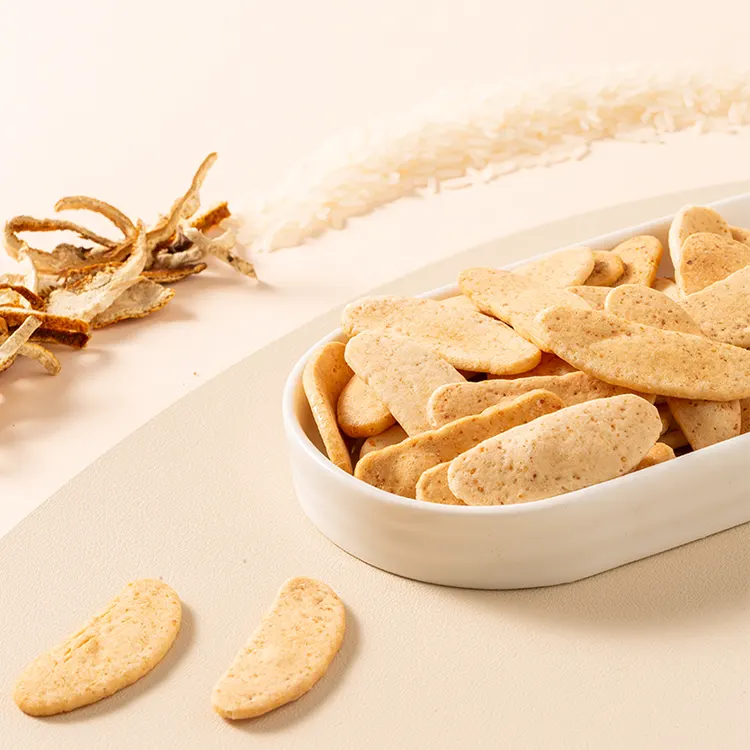 2,5 kg szárított mandarinhéj ízű rizs keksz szeletek